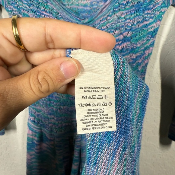 Free People Space Dyed Henley Sweater Dress Size XS - Picture 9 of 9